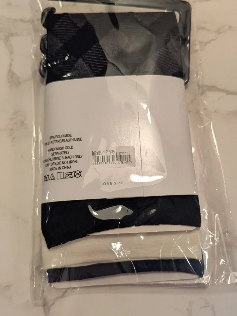 J.Crew Factory Sheer Buffalo Plaid Socks Three-pack